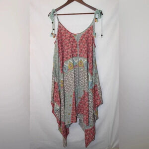 Women’s Z&L Europe Handkerchief Floral Flowy Patterned Bohemian Dress Size Large